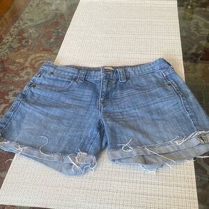 J. Crew mid Rise Denim Short in Faded Indigo, size4.